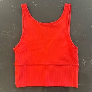 Lululemon Power Pivot Tank Size 4 Orange